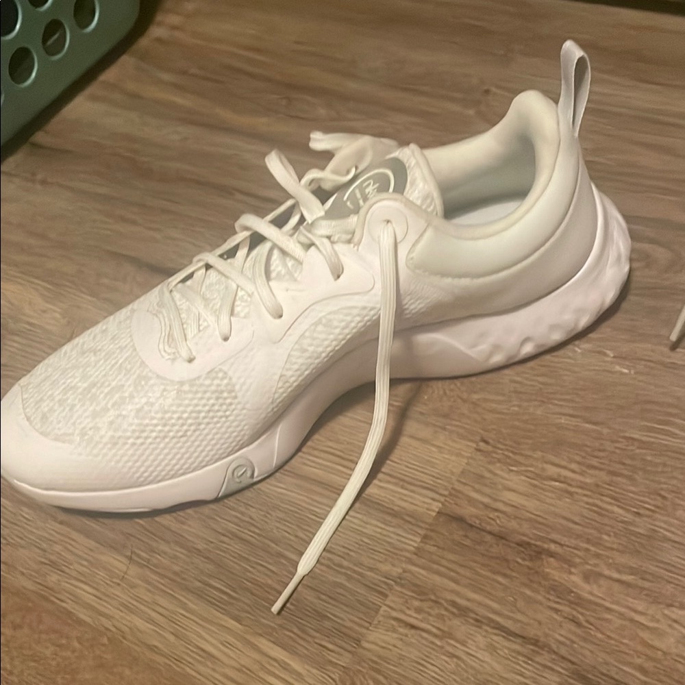 Nike All-White Athletic Shoes - Picture 2 of 7